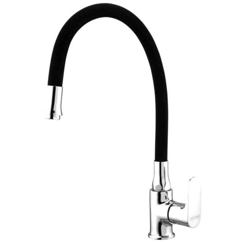 SINK COCK TABLE MOUNTED WITH FLEXI SPOUT Black